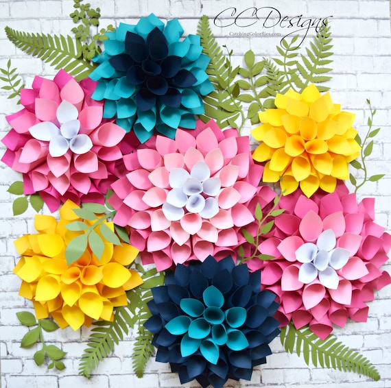 Party Supplies Paper & Party Supplies Paper Flower Templates in SVG and PDF Printables Instant