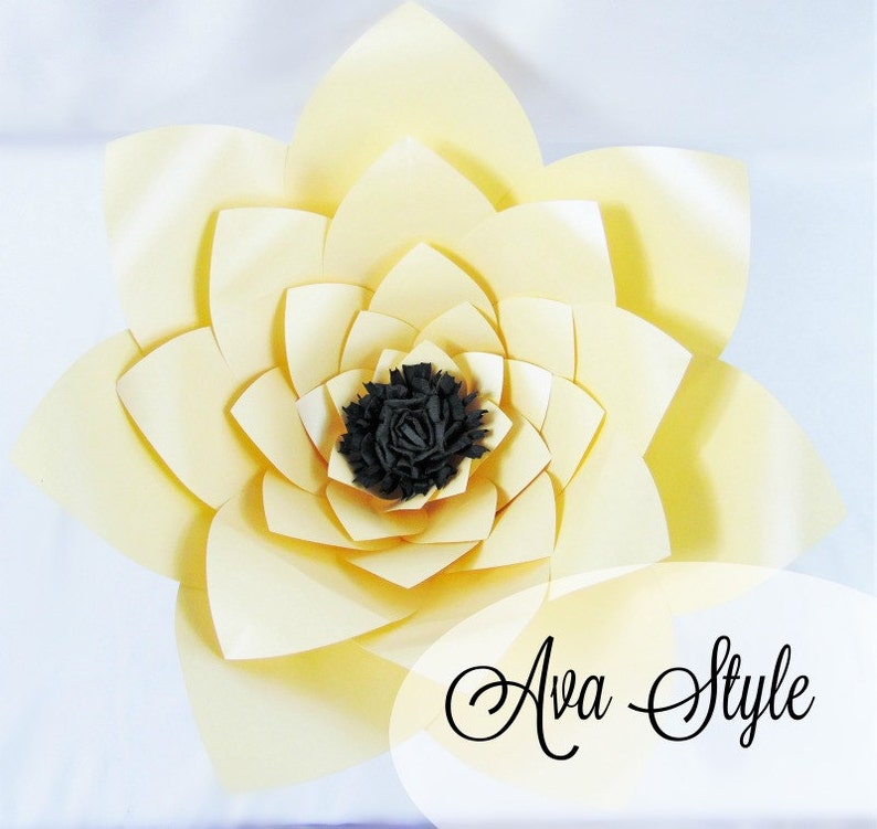 Printable Giant Flower Templates DIY Large Paper Flowers DIY Etsy