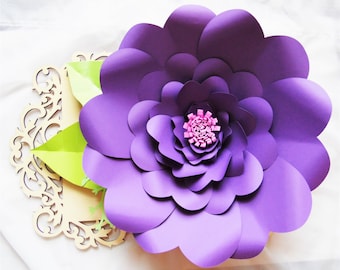 Paper flower Printable templates - Giant Backdrop Paper flowers- SVG files - SVG paper flowers - Easy Paper flowers- paper flower templates