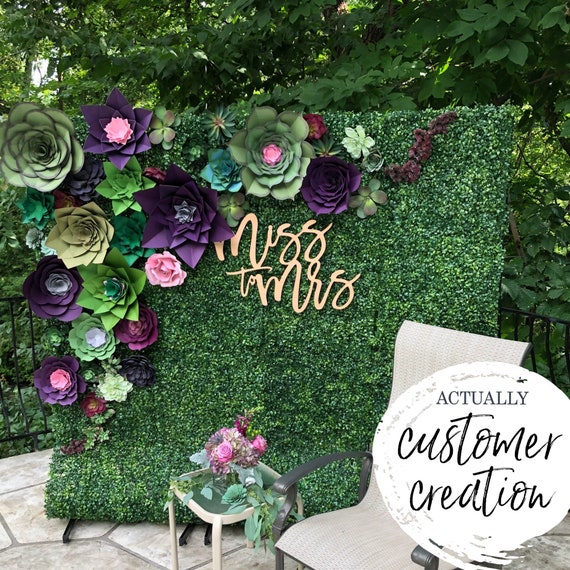 Large Paper Succulent Flower Templates in SVG, PDF and PNG Images