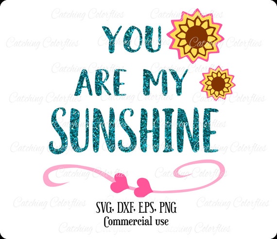 Download Free You Are My Sunshine Svg Cut Files Sunflower Cut Files Vinyl Etsy SVG Cut Files