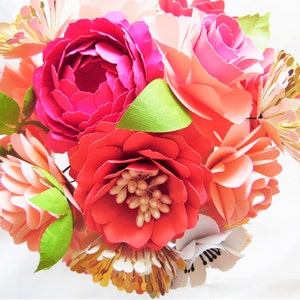 Modelli e tutorial per bouquet di fiori di carta - Fiori di carta fai da te per matrimonio - modelli di fiori - bouquet di carta fai da te per matrimonio