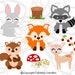 Woodland Animals Baby Shower, SVG Cut Files, Cute Woodland Animals ...