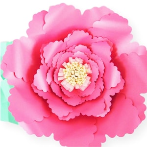 Giant Paper Flower Templates, DIY paper flowers, SVG flower cutting files, Printable large flower templates, How to make paper flowers,