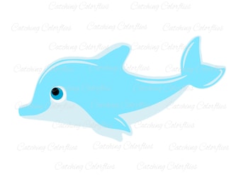 Dolphin SVG Cutting File- Under the Sea Animals- Ocean life SVGs