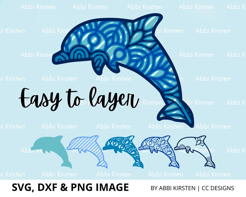 Delphin Mandala Bastelvorlage Delfin SVG Cut File 3D Mandala - Etsy