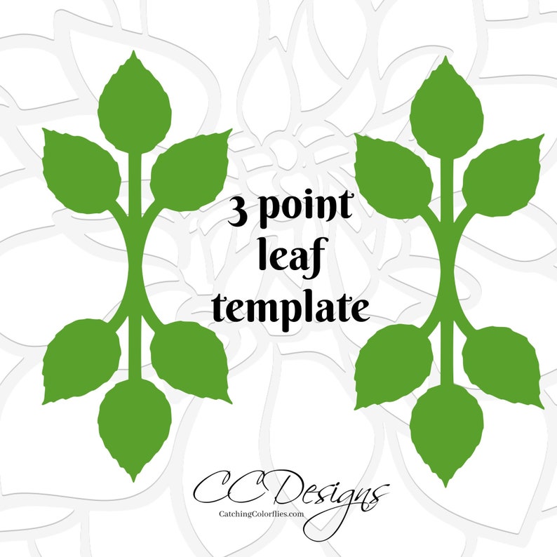 leaf-template-svg-cut-file-paper-leaf-vine-flower-template-etsy