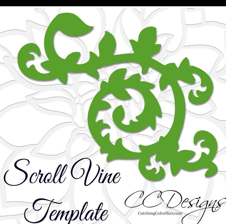 Download Scrolling Vine SVG Cut File Instant Download Paper Flower | Etsy