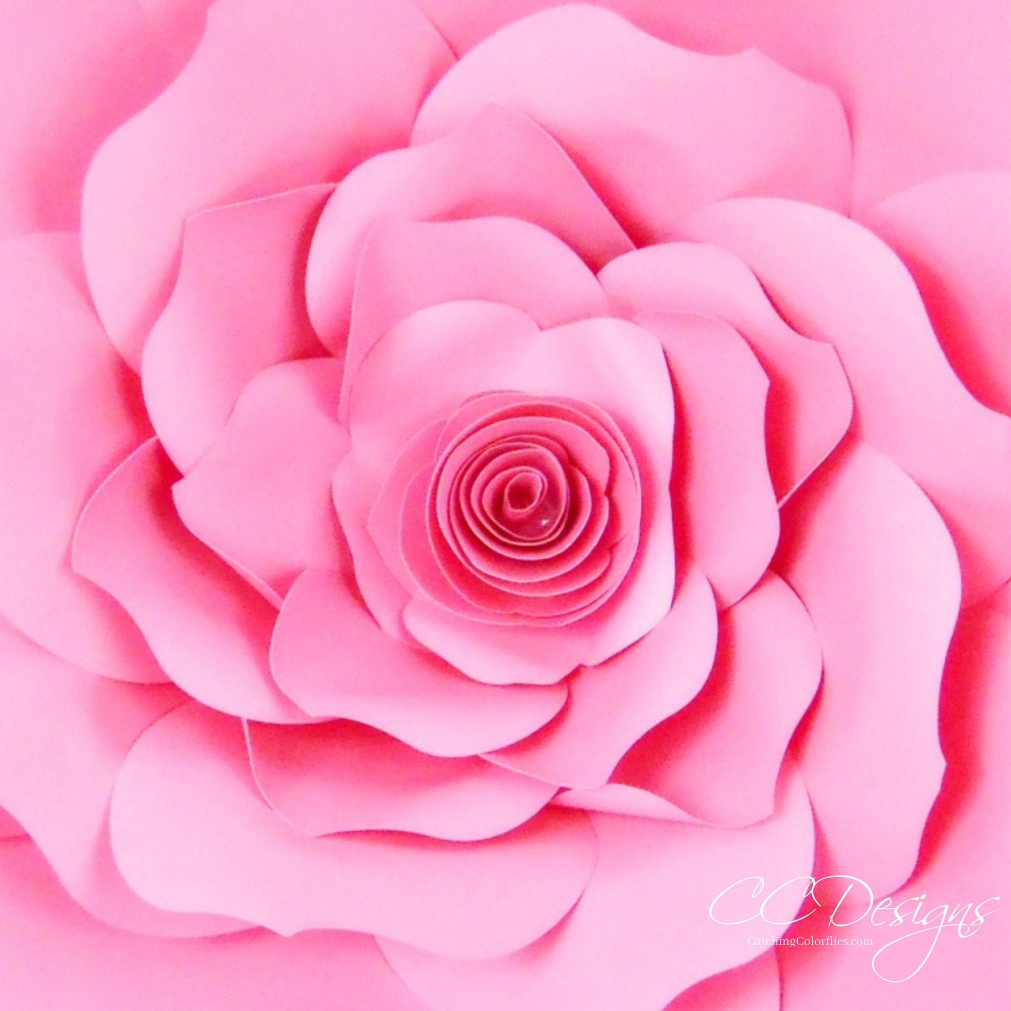 Paper Rose SVG Cut Files DIY Giant Paper Rose DIY Paper Etsy