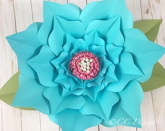 Giant Paper flower printable templates, Giant paper flowers, Paper flower templates, Backdrop flowers