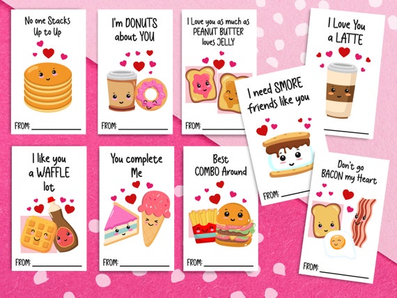 Food Pun Valentines - Funny Printable Valentines - Printable Valentine ...