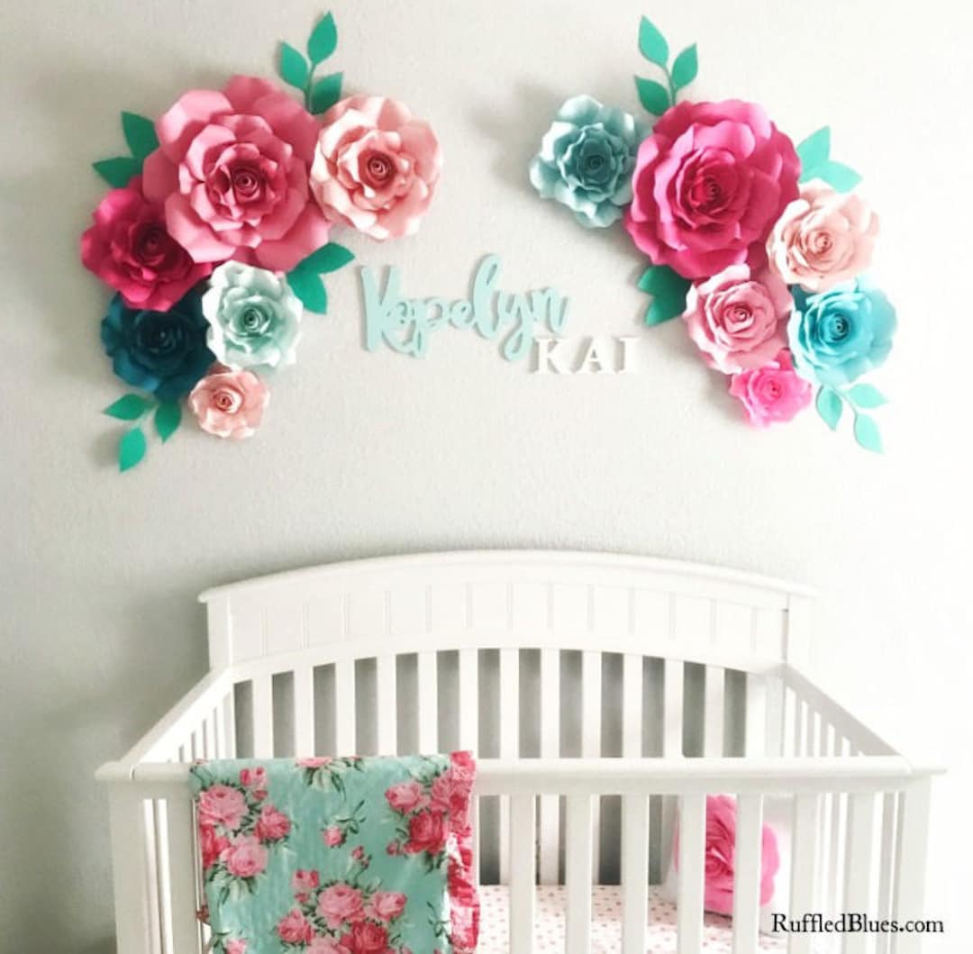 Large Paper Flowers Printable | Giant Paper Flowers | Paper Flower ...