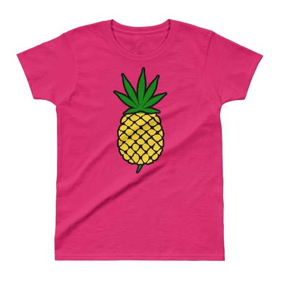 pineapple pot leaf shirt