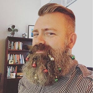 Beardaments Beard Ornaments Ugly Christmas Party Christmas Ornament Beard Baubles Christmas Decoration Beard Art Beard Bling Pack of 12 image 7