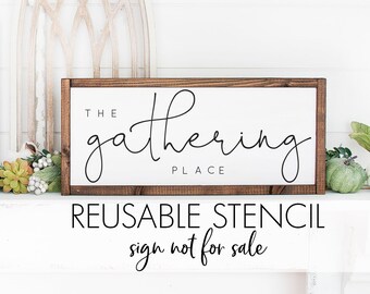 the gathering place REUSABLE STENCIL | DIY Craft Stencil | Multiple Sizes | Thanksgiving Stencils