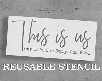 This is Us STENCIL | Laser Cut | Reusable | International Shipping | Fast Shipping | Holiday Stencils