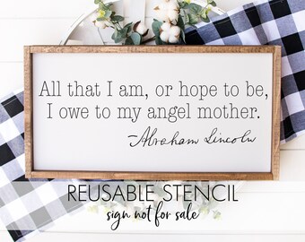 Best MOTHER/'S DAY Reusable Stencil A3 A4 A5 Love you Mother MUM Forever Mum