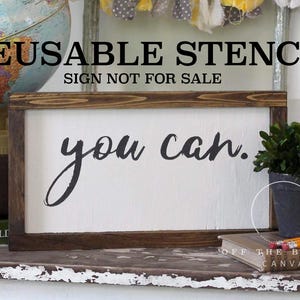you can. STENCIL | Laser Cut || Reusable || Multiple Sizes || Fast Shipping