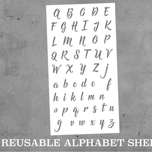 ELVIRA Alphabet Stencil 1 Inch Horror Vampire Halloween Font