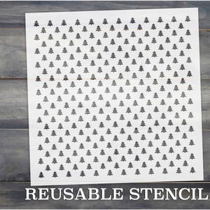 Tree Pattern STENCIL | Laser Cut | Reusable | Fast Shipping | Craft Stencil | DIY