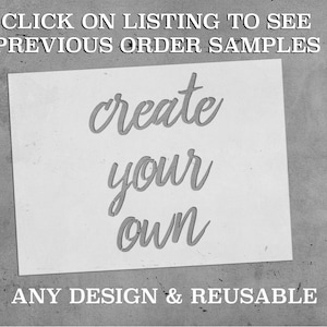 Custom Stencils Up to 34" by 45" | Custom Stencil | Reusable