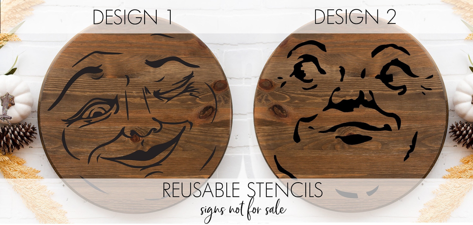 Man in the Moon Vintage Face STENCIL a Reusable DIY Craft - Etsy