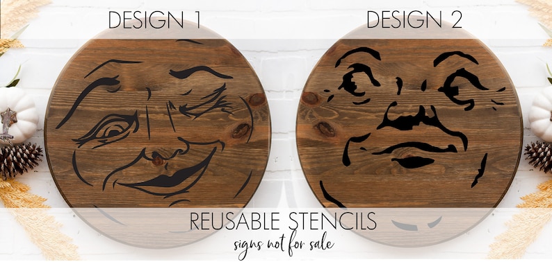 Man in the Moon Vintage Face STENCIL a Reusable DIY Craft - Etsy