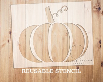 Pumpkin STENCIL | Laser Cut | Reusable | Multiple Sizes | Fast Shipping | International Shipping