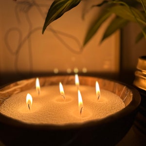 1lb Palm Wax Candle Beads – Natural Unscented Sand Wax, 50 Wicks