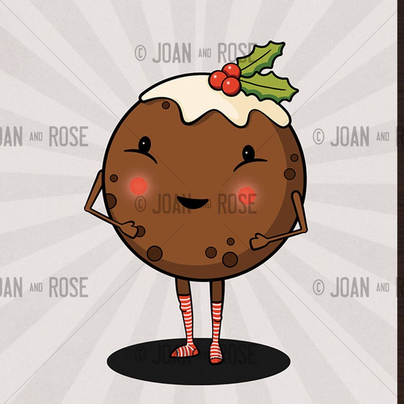 Funny Christmas Card Just Pudding it out There Pun Etsy