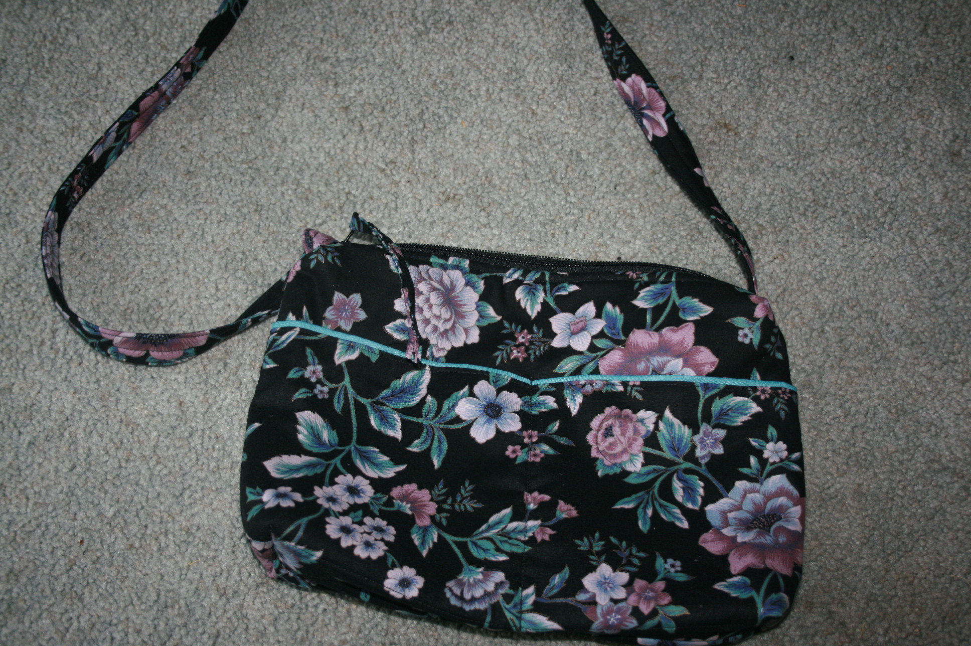 Floral crossbody purse with soooo many pockets Etsy