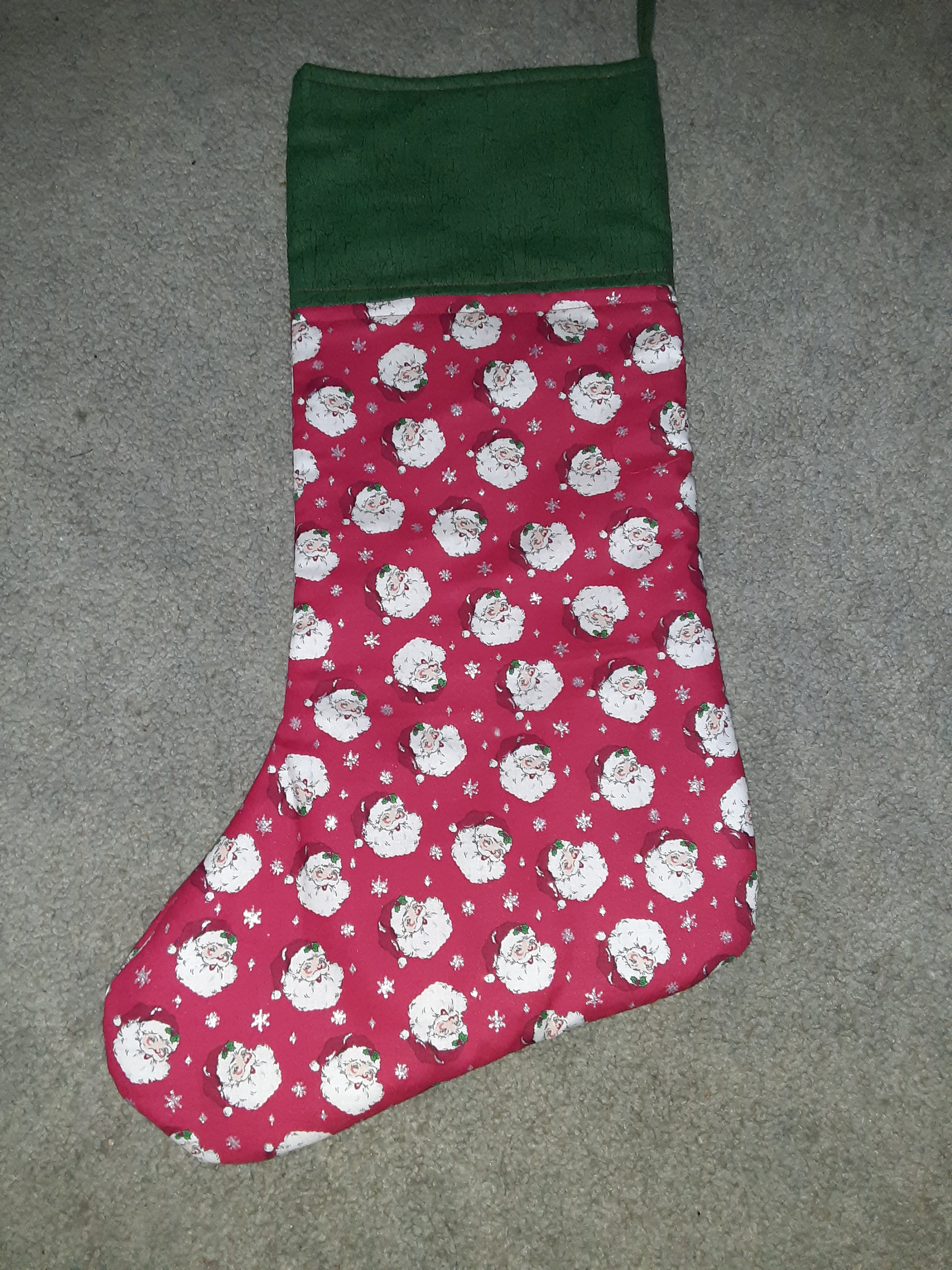 Handmade Stockings Made With Batting and Lining Fabric Etsy UK