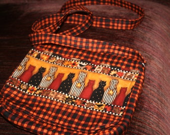 Halloween crossbody purse with lots of pockets, washable