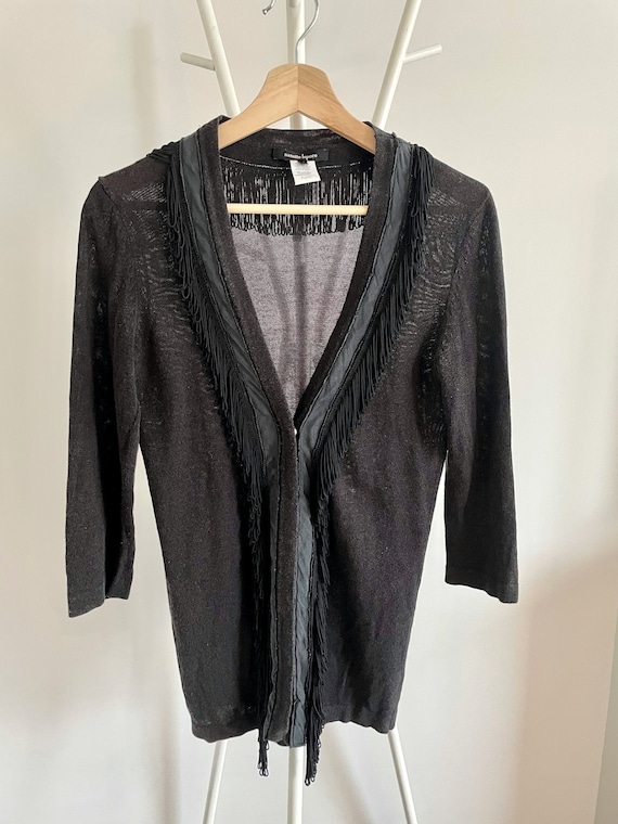 Vintage Nanette Lepore Black Fringe 