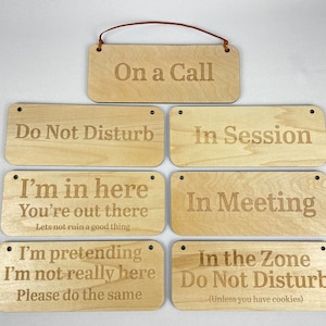 Wooden Do Not Disturb Sign