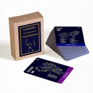 The 88 Astronomical Constellations flash cards