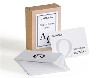 Biblical Greek Alphabet flash cards