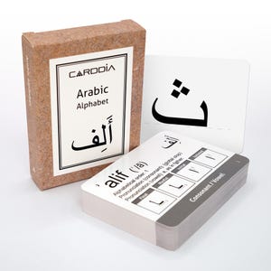 Educatieve flashcards Arabisch alfabet