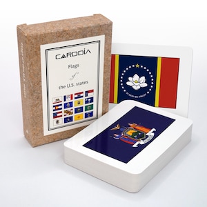 Bandeiras dos Estados Unidos Flashcards Educacionais
