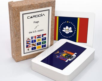Flags of the U.S. States Educational Flashcards