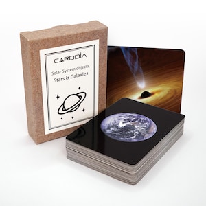 Cartes éclair éducatives sur les objets astronomiques