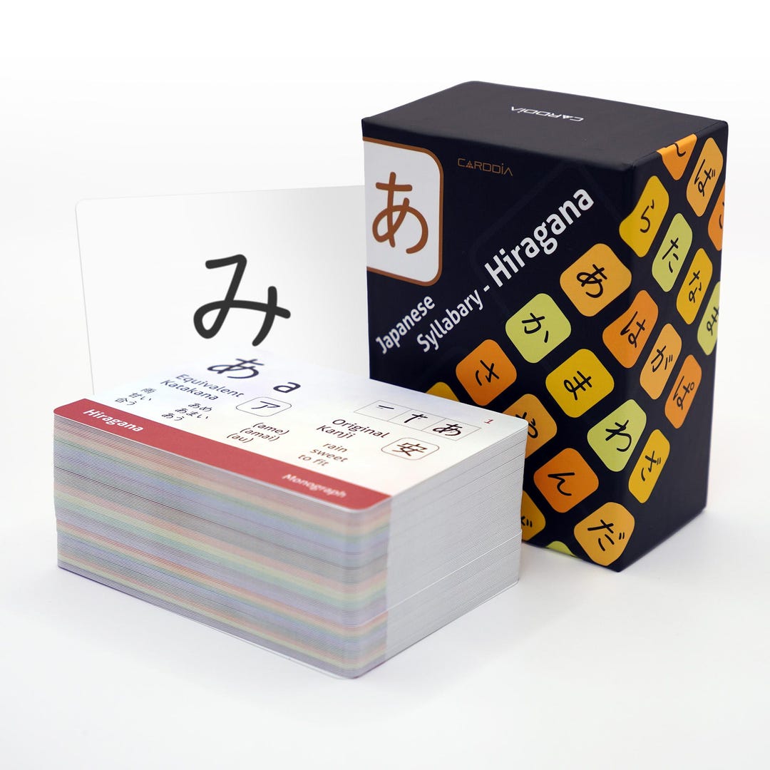 Japanese Syllabary - Hiragana Educational Flashcards (2025 Edition) - Etsy