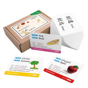 Chinese Vocabulary Educational Flashcards for Beginners