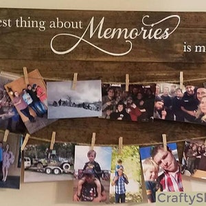 Making memories photo display board