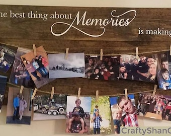 Making memories photo display board