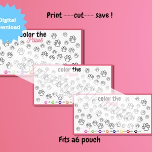 Color the paws! Pet saving challenge*huisdieren spaar challenge