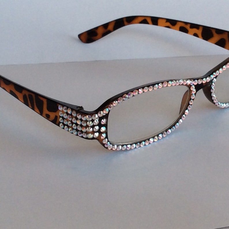 Reading Glasses With Swarovski Crystals Etsy