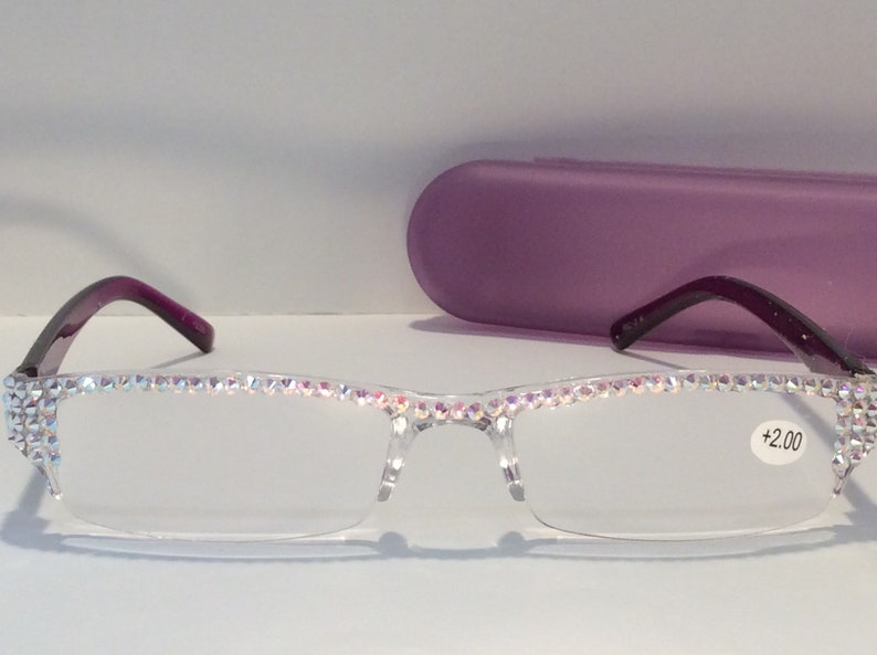 Swarovski Crystal Reading Glasses With The Beautiful Ab Etsy