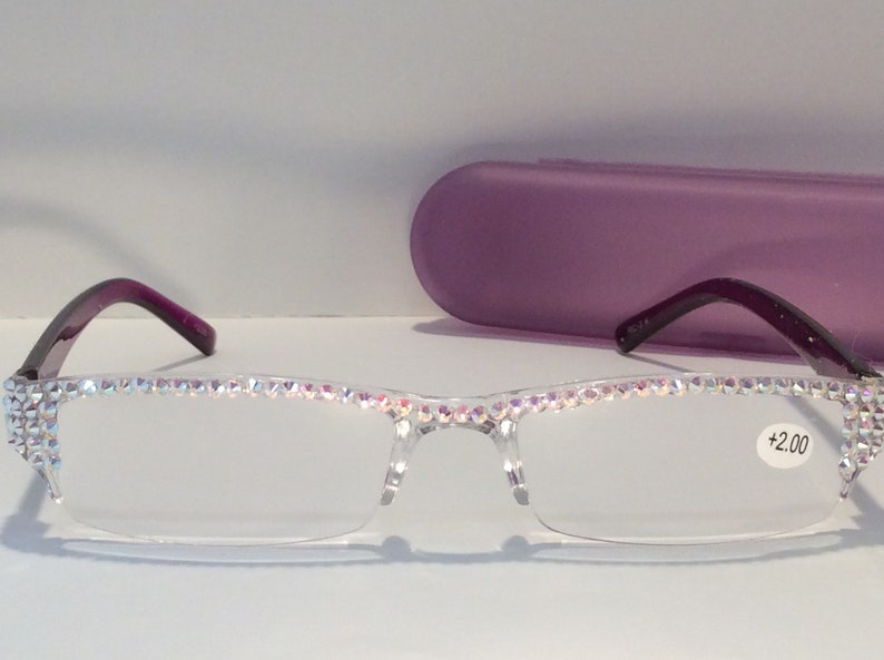 Swarovski Crystal Reading Glasses With the Beautiful AB Etsy