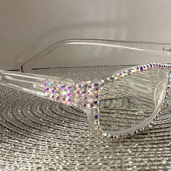 Gorgeous Rhinestone Crystal reading glasses. ReadnBling
